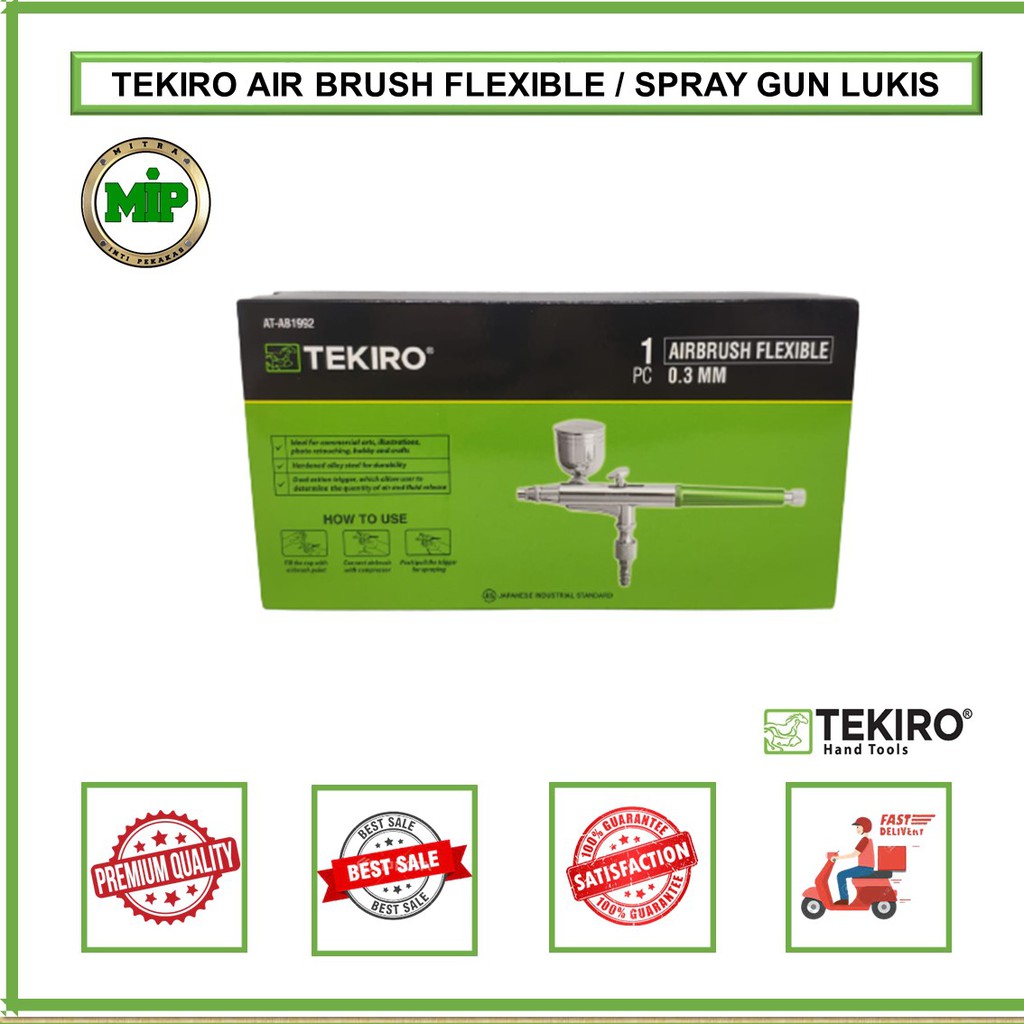 TEKIRO AIRBRUSH KIT GUN ART PAINTING FLEXIBLE / SPRAY GUN CAT LUKIS
