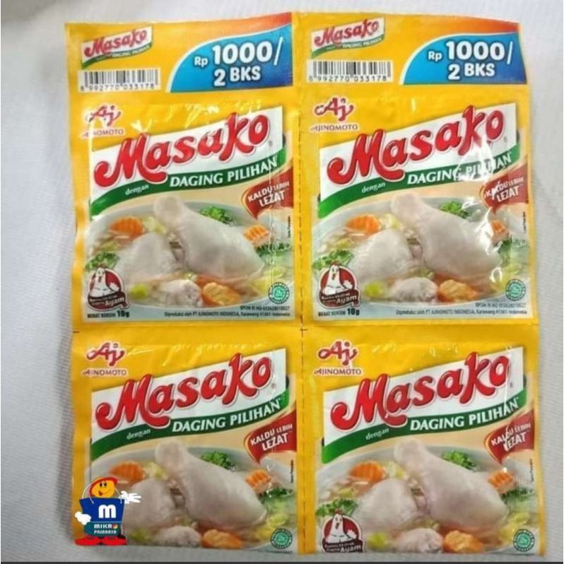 

MASAKO BUMBU AYAM PENYEDAP KALDU AYAM 1 RCG
