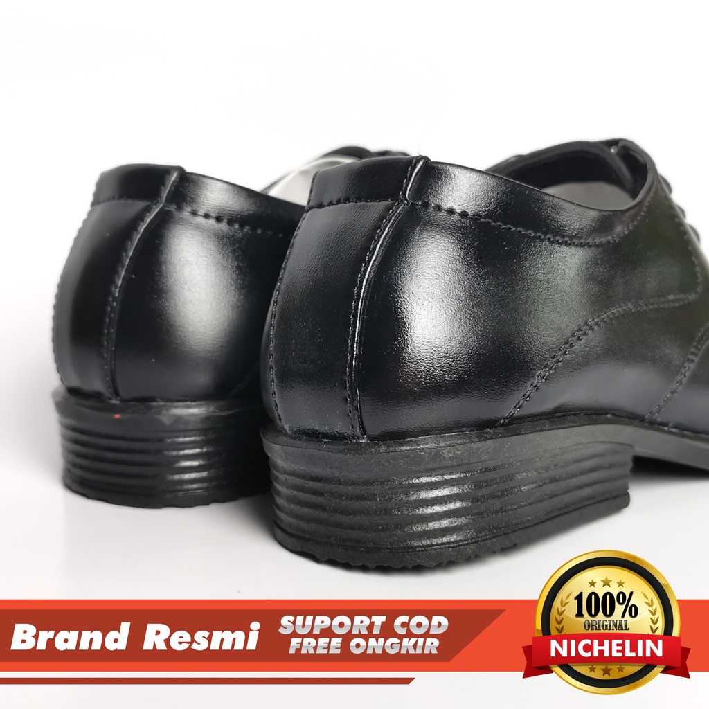 SEPATU PRIA PANTOFEL KERJA / SEPATU KULIT CASUAL FORMAL PRIA HITAM