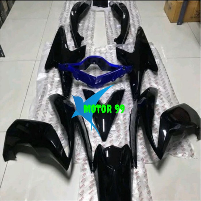 PAKET BODY HALUS FULL SET AEROX 155 OLD HITAM ORI YGP