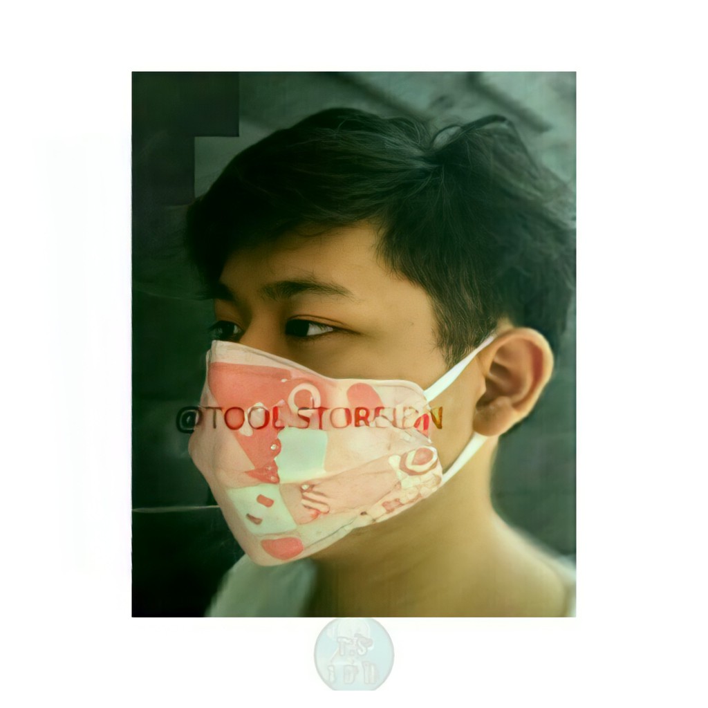 MASKER KAIN 2PLY MODEL EVO PLUMSED BISA DICUCI BAHAN APD WATERPROOF MOTIF