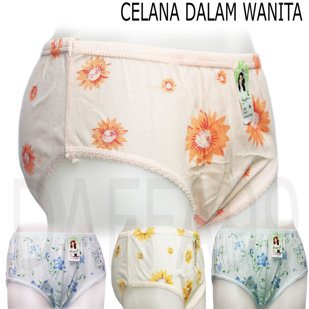 PROMO SALE (1 LUSIN) CD/CELANA DALAM WANITA WOMAN S M L XL 3L 4L 5L 6L UNDERWEAR GROSIR MURAH