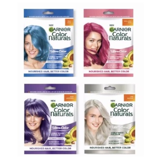 Garnier Color Natural Ultra Color hair color warna pastel - Ash blonde Blue Deep Lavender Pink