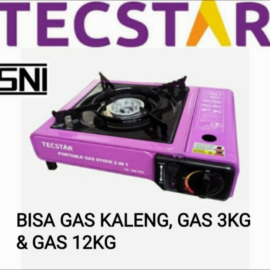 KOMPOR GAS PORTABLE TECSTAR 2 IN 1 TG 388 TGC GARANSI