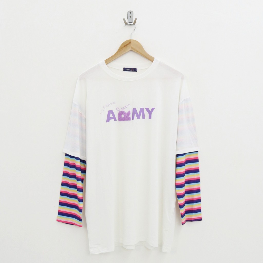 BT army oversize tee top -Thejanclothes