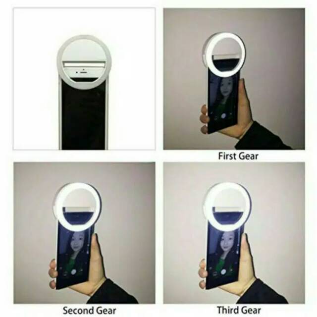 Selfie LED Ring Lampu LED Selfi 3 Level Kecerahan Foto jadi Menawan