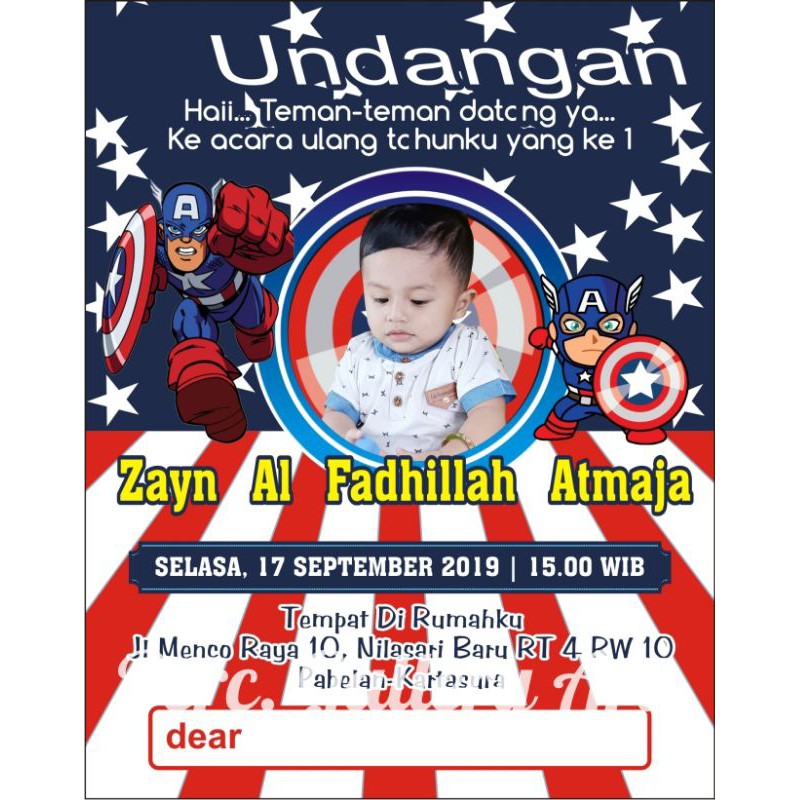 Jual UNDANGAN ULANG TAHUN ANAK COWOK, KEREN DAN KEKINIAN | Shopee Indonesia