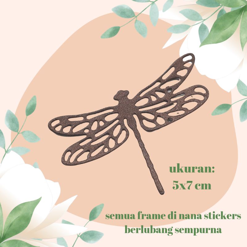 

5 Pcs Capung Dragonfly Deco Paper Kertas Untuk Bujo Journaling Jurnal Scrapbook