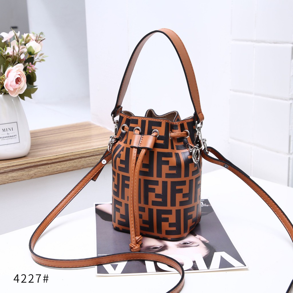 Fendi Mon Tresor Mini Bucket Small #4227#03 TAS KANTOR WANITA SELEMPANG CEWEK IMPORT GRosIR BATAM