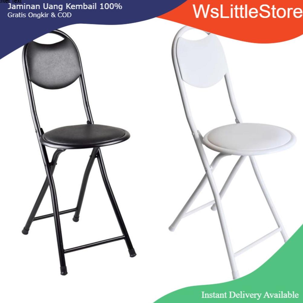 [JAKARTA] ORI KRISBOW KURSI LIPAT BESI RINGAN KUAT UP TO 100 KG FOLDING CHAIR TRAVEL KURSI SHOLAT TE