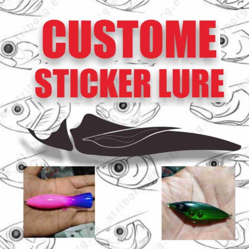 Stiker Popper Stickbait Metal Jig Custome