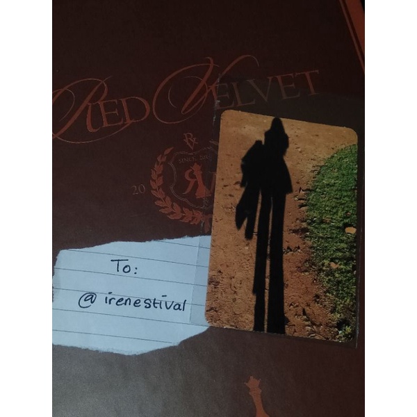 Irene pc photocard day 2 bayangan