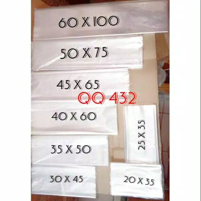 Isi 500gram Kantong Plastik Pp Bening Laundry Gantung Pakaian Kerupuk