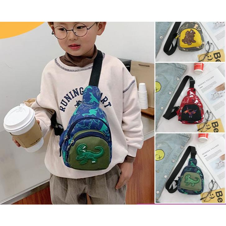 R2a - SlingBag Karakter Dino Tas Slempang Anak Karakter Dinosaurus TA22 Bisa COD