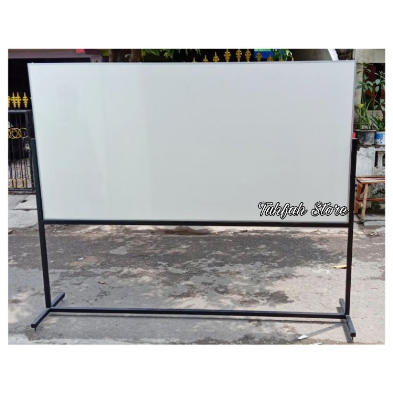 

Whiteboard Uk 120 x 240 cm Double Face Magnet Kaki beroda Papan Tulis Murah