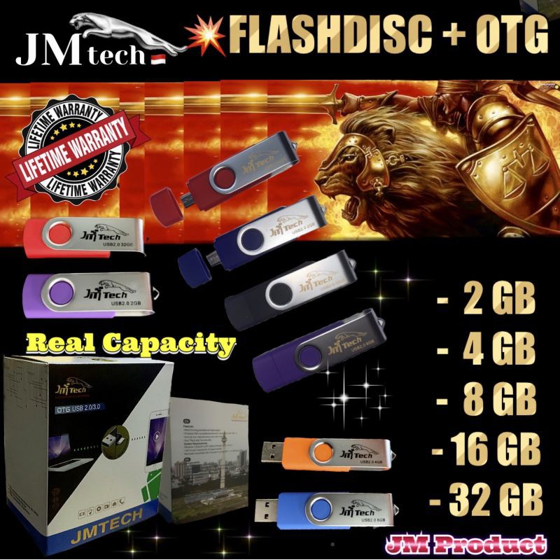 Flashdisk Plus OTG JMT/Dziner Extreme Po Flashdisk USB 3.0 Real Capacity Original Garansi