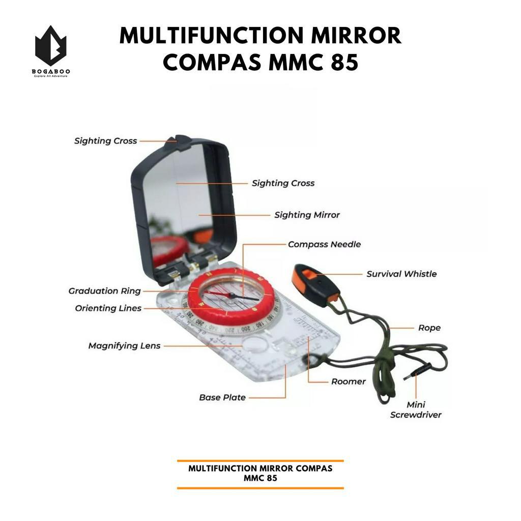 BISA COD Compas Dhaulagiri - Dhaulagiri Multifunctional Mirror Compass -  Kompas Camping Outdoor Hiking Navigasi