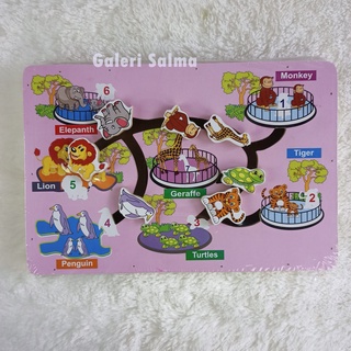 Jual Mainan Puzzle Kayu Geser Maze Mainan Edukatif Edukasi Anak