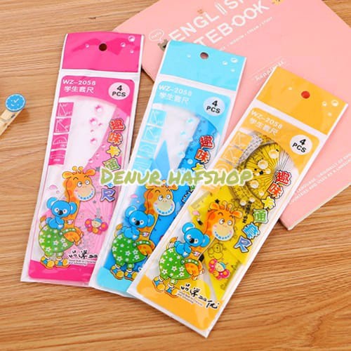 

Penggaris Plastik 1 Set 4 Model Bentuk Jerapah Kartun Lucu