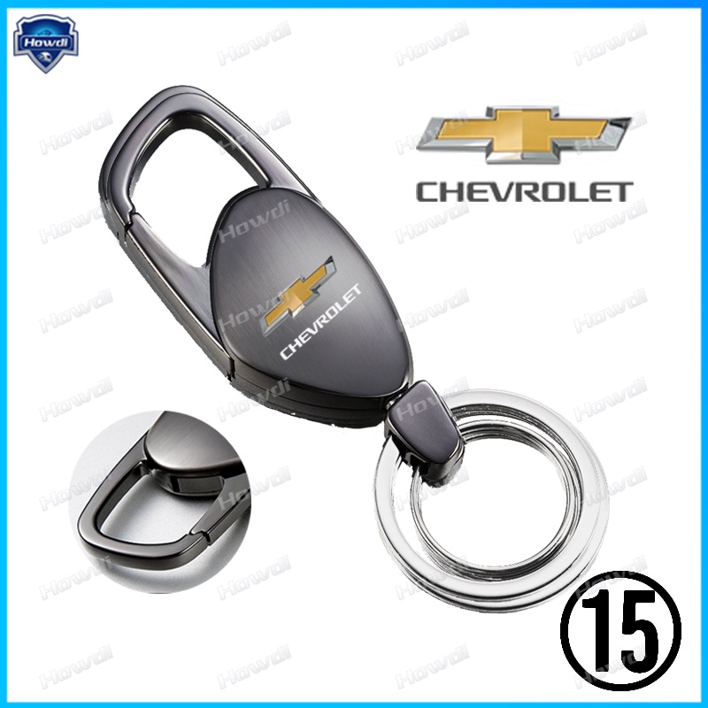 Set Gantungan Kunci Kreatif Bahan Metal Dengan logo Chevrolet