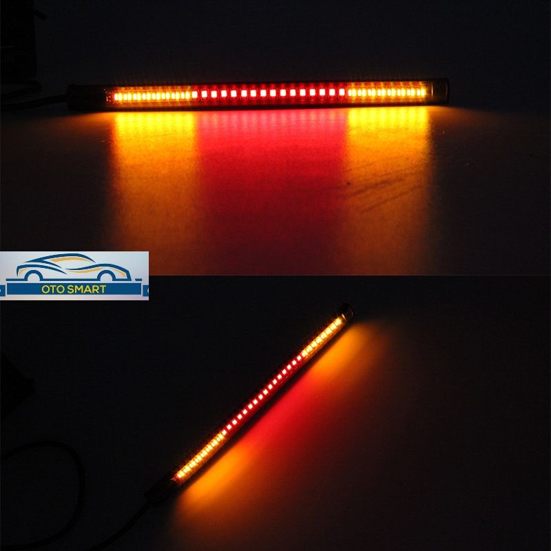 Lampu LED Stop Rem Strip 3 in 1 Sen Sein 17 CM Fleksibel DRL Stoplamp Belakang Motor