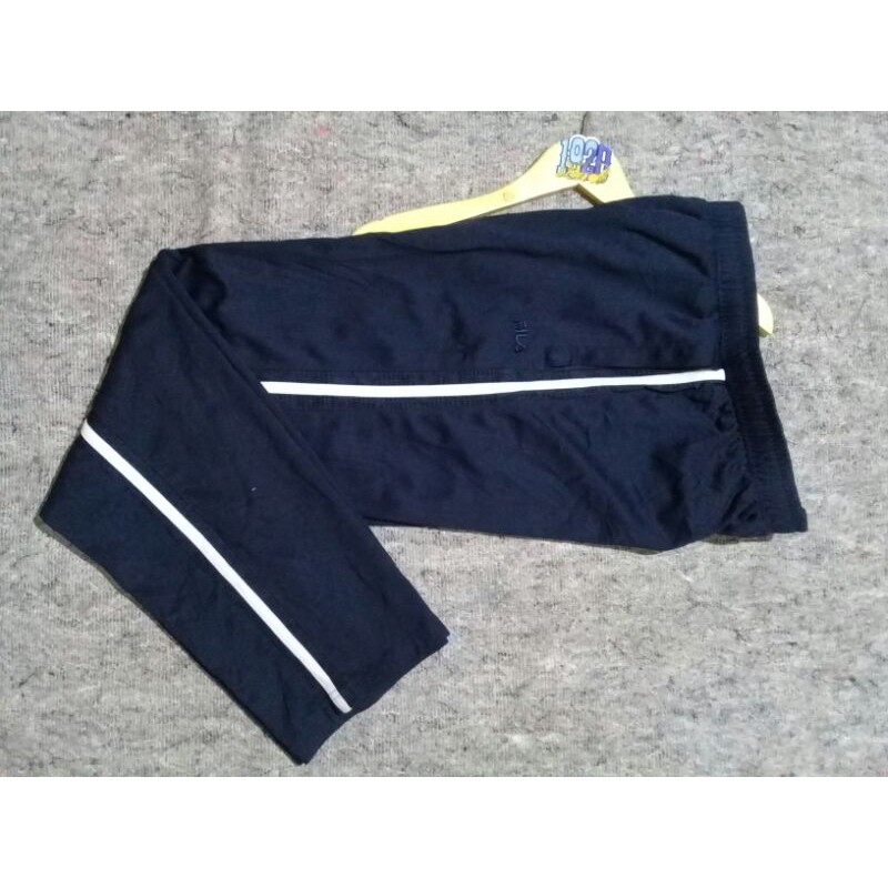 trackpants fila second original thrift celana training celana pinggang karet preloved