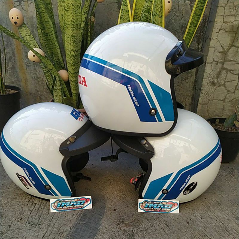 helm Honda GL series GL100 helm retro GL series