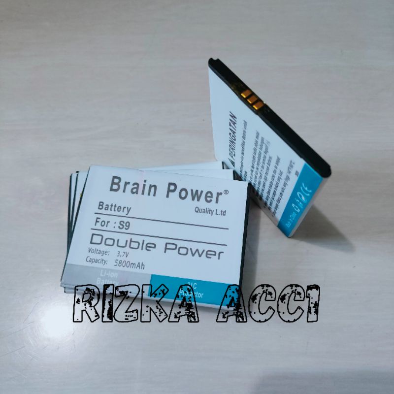 Baterai Batre Maxtron S9 Brain Power Battery Batrai Hp