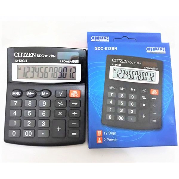 Kalkulator Citizen 812 12 Digit Citizen SDC-812BN murah kalkulator bakul murah calculator besar