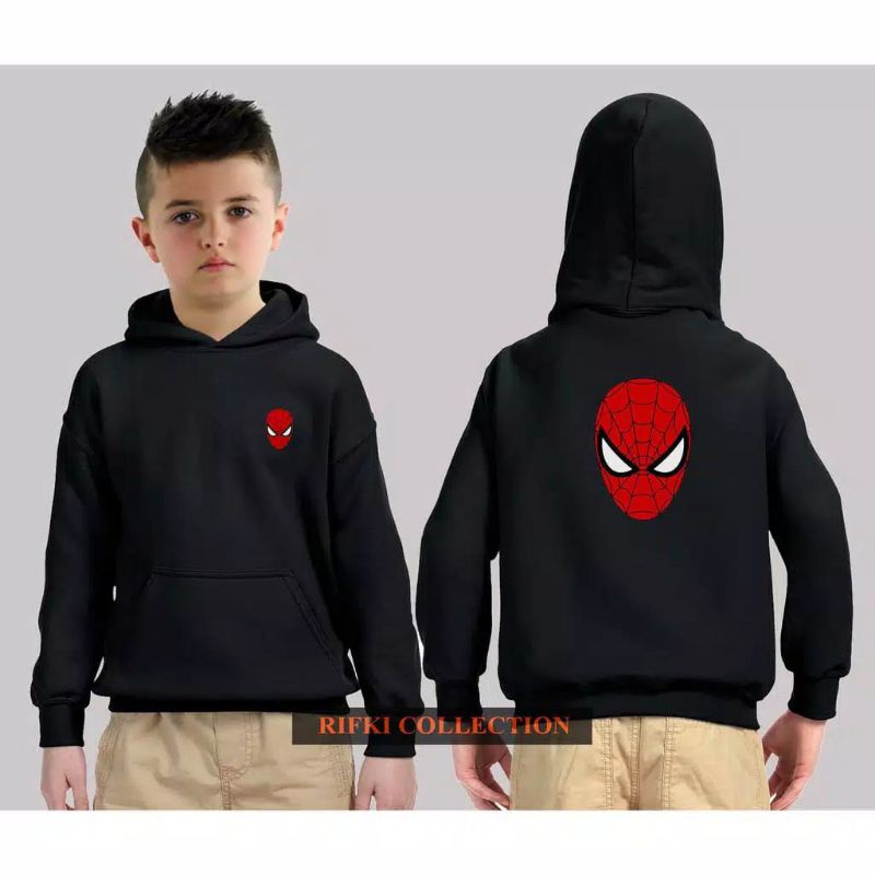 Sweater anak spiderman logo terbaru terlaris