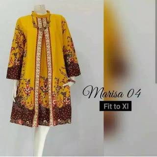  Baju  dress batik  atasan tunik  wanita SIZE XS S M L XL XXL 