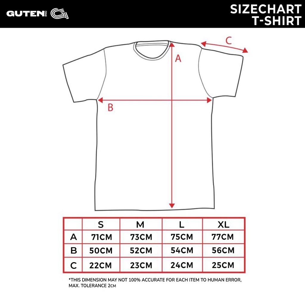 Guten Inc - Kaos Putih Pria Shinwa White T-Shirt