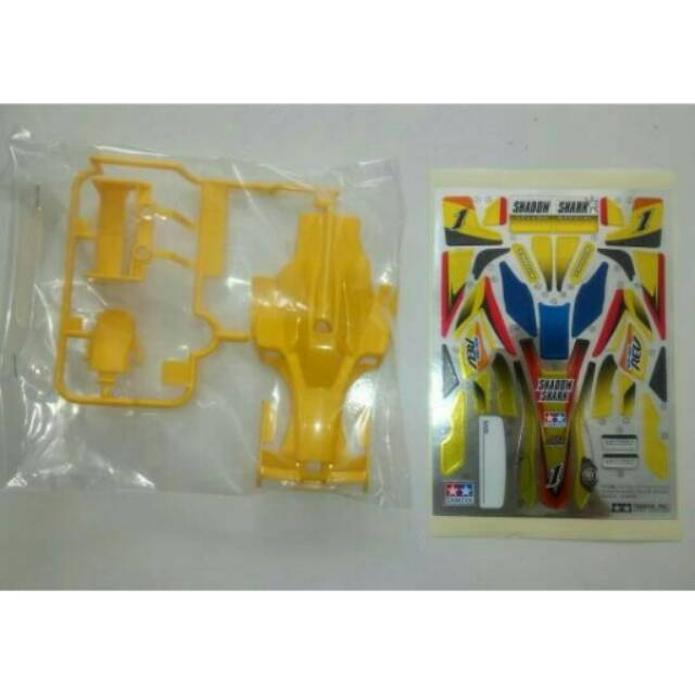 body+stiker shadow shark yellow