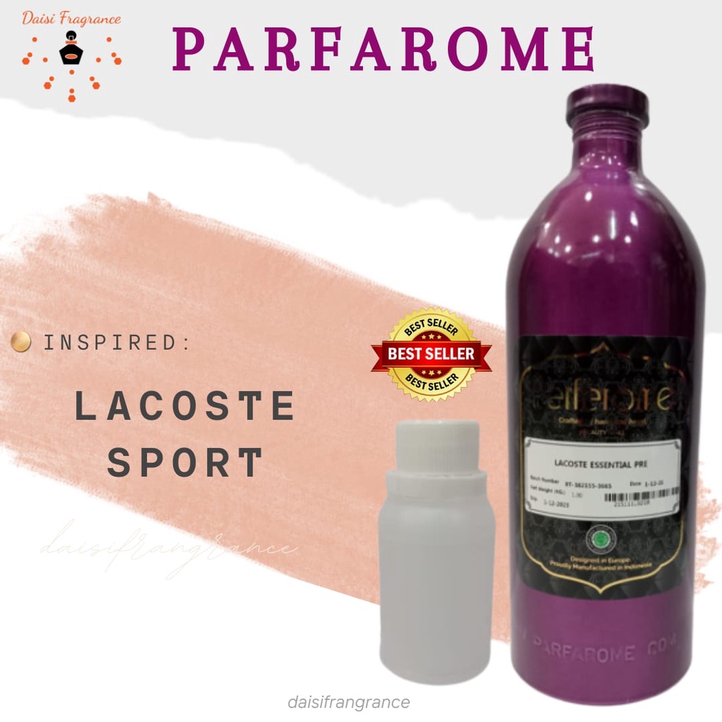 BIBIT PARFUM MURNI PARFAROME LACOSTE SPORT | ESSENTIAL | 100 ML REPACK | PARFUM | UNISEX