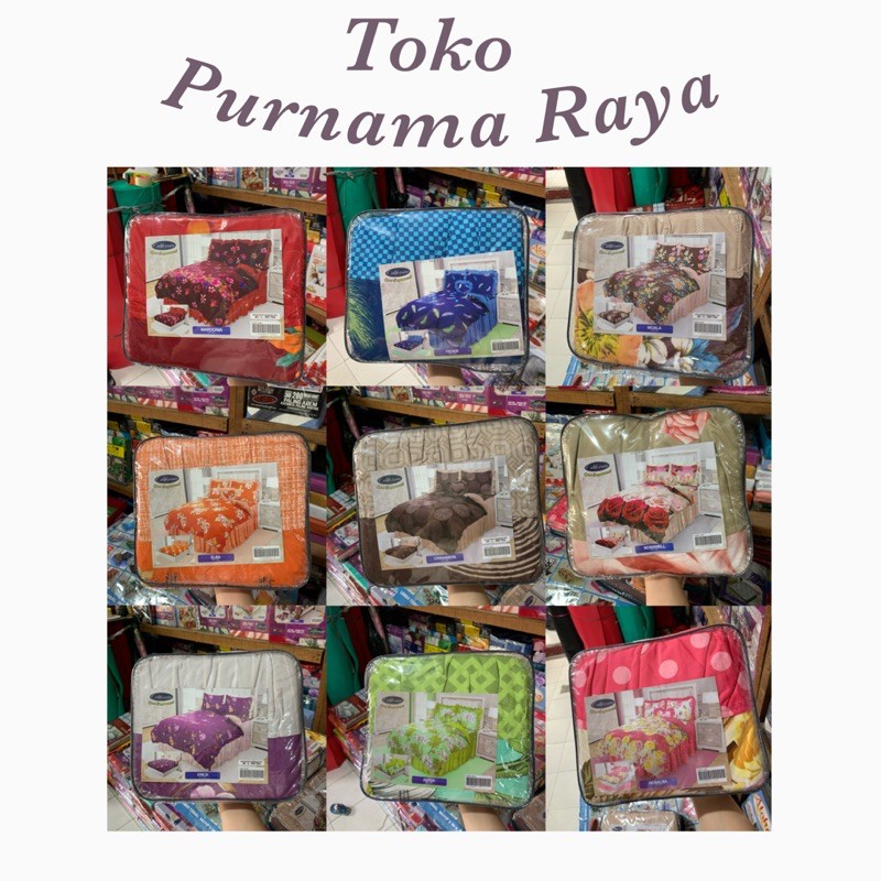 SPREI RIMPEL CALIFORNIA / SPREI RUMBAI CALIFORNIA UKURAN 180x200