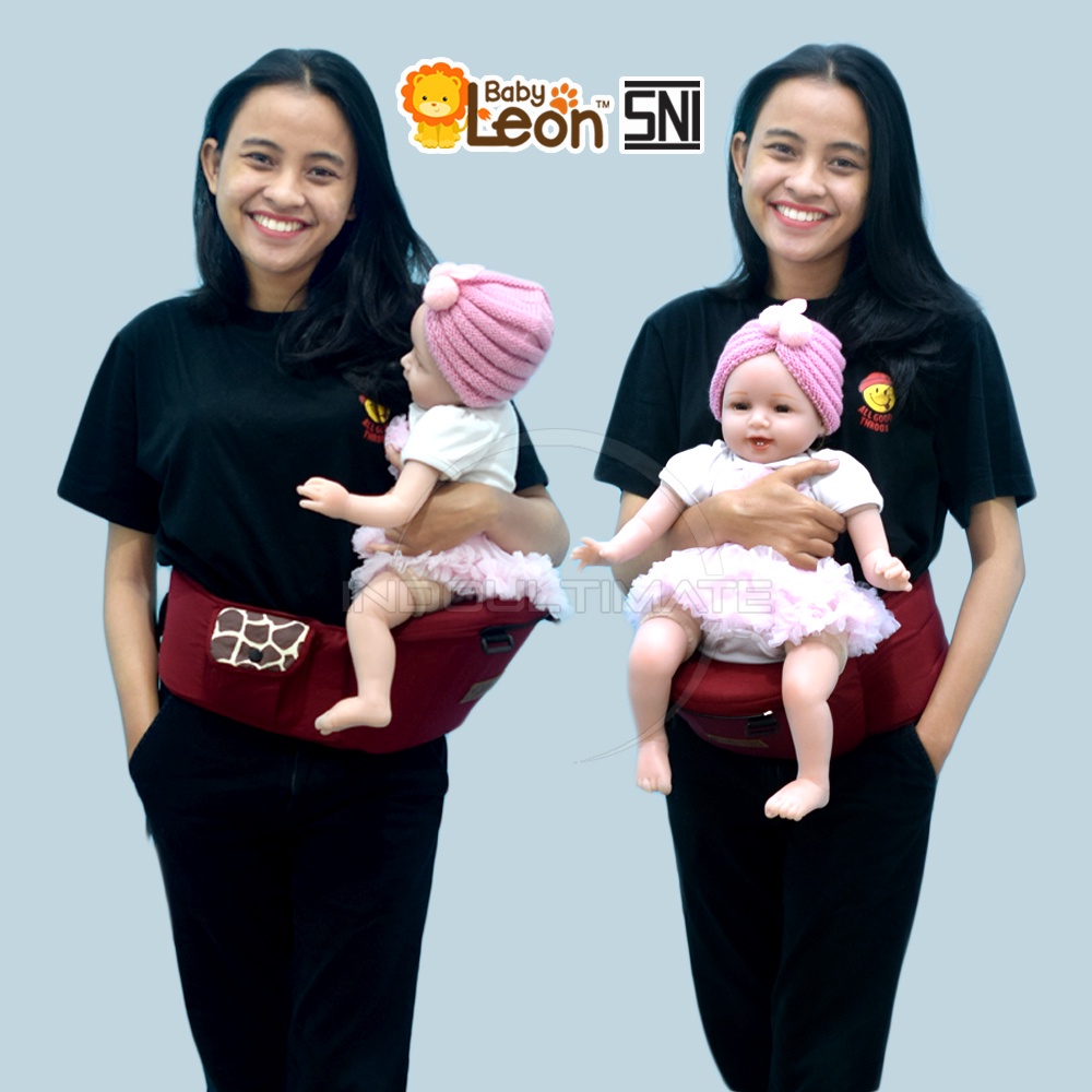 5in1 Way BABY LEON Gendongan Hipseat Bayi + Pelindung Kepala BY-490 Gendongan Bayi Model Terbaru Gendongan Bayi Depan Duduk Gendongan Bayi Samping Gendongan Multifungsi Gendongan Bayi Instan Anti Pegal Baby Carrier BY-6088