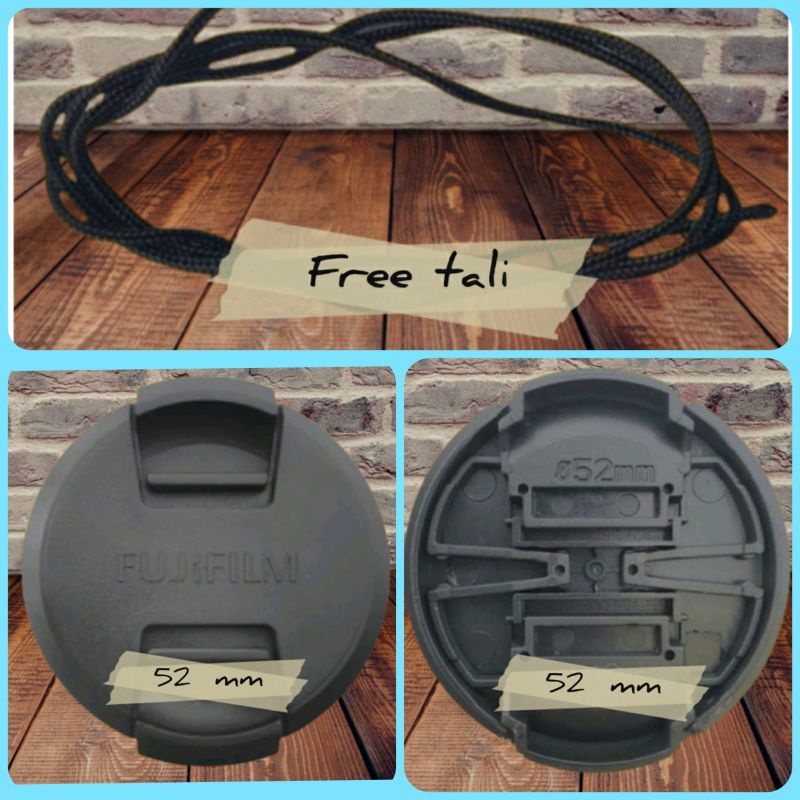 Lens cap tutup lensa kamera fujifilm 52mm Lenscap cover filter Camera fuji Fujinon XF 35mm F1.4 R XF