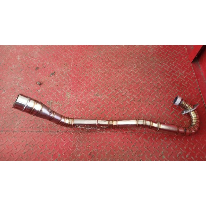 Pipa Leheran knalpot racing KLX CRF fullcacing inled 50mm