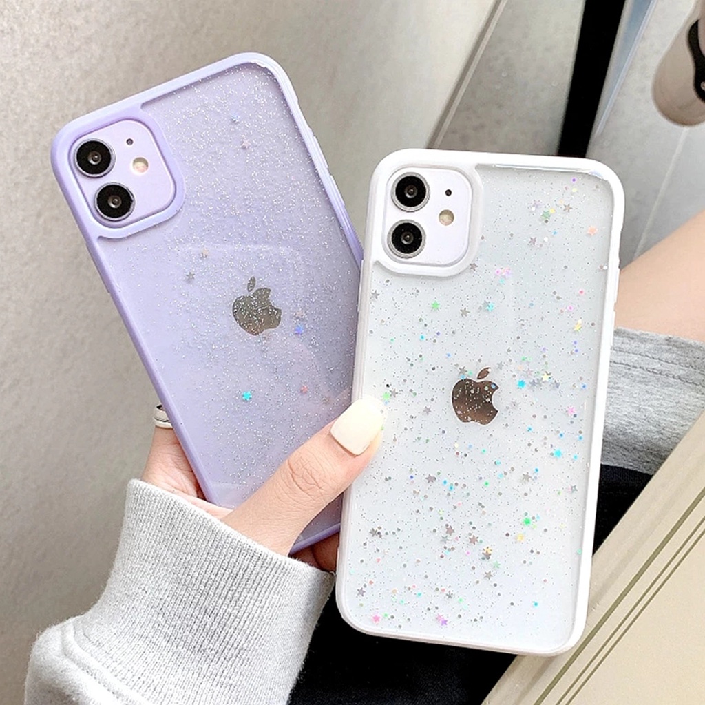 Candy Transparent Phone Case For iPhone 11 12 Pro Max XS X XR 7+ 8 plus SE 2020 Soft Shockproof Cases Cover