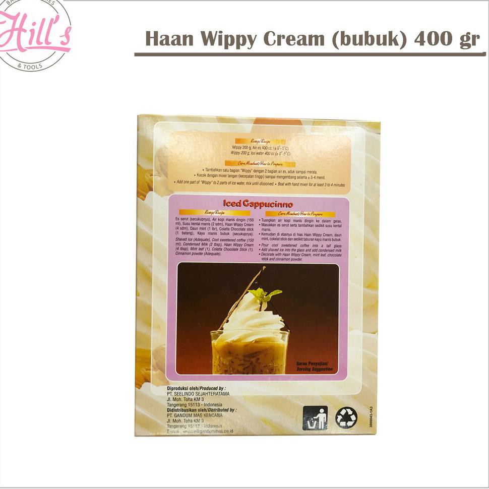 

Serbu HAAN WIPPY CREAM / WHIPPING CREAM BUBUK 400 gr ( isi 200gr x 2 sachet ) / WIPPING CREAM