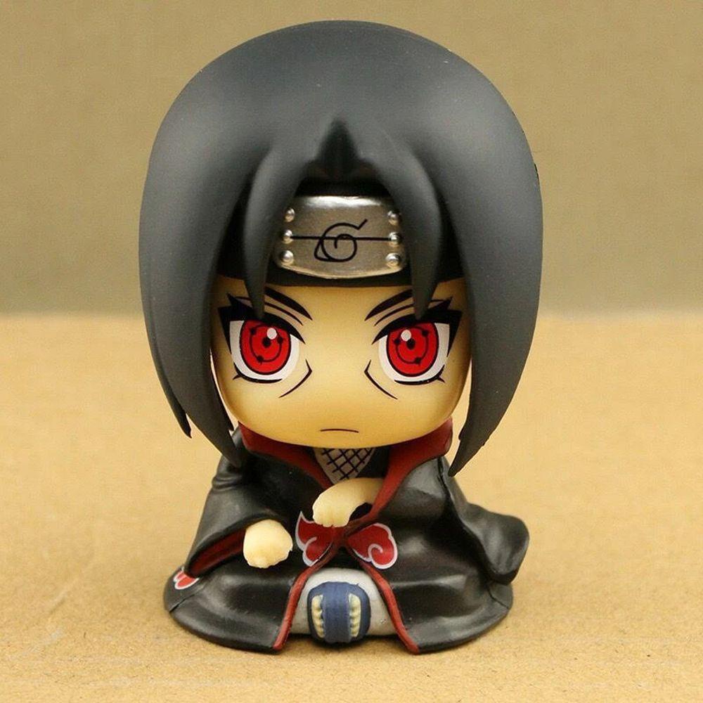 Lanfy Mainan Action Figure Naruto Shippuden Kakashi Uchiha Sasuke Bahan PVC