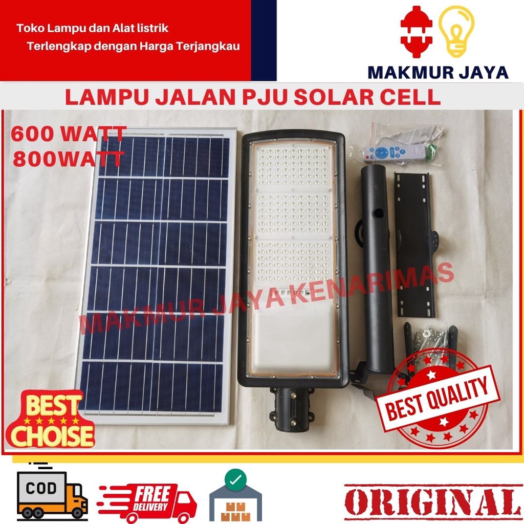 LAMPU JALAN PJU SOLAR CELL LED 600 800W WATT/ PJU SOLAR CELL MURAH