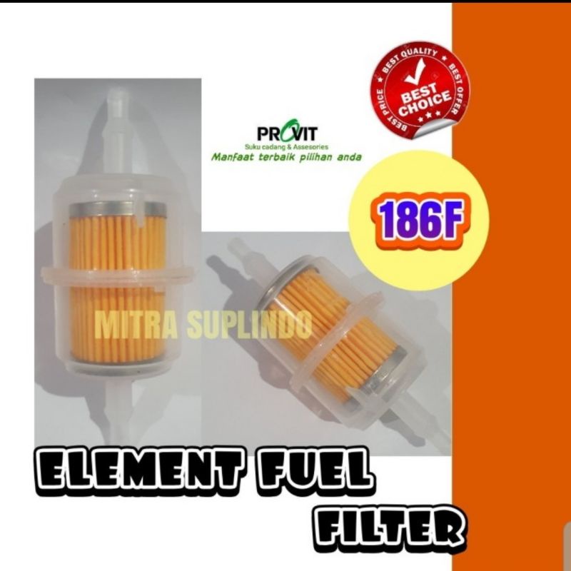 Type 186F Element fuel filter-saringan minyak genset silent 0