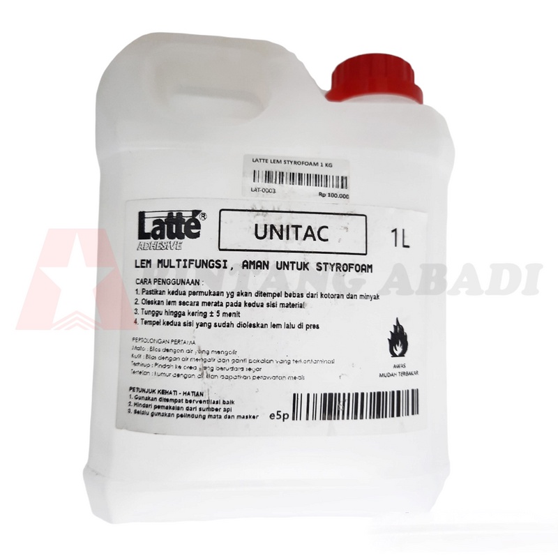 

LATTE LEM STYROFOAM 1kg LEM SERBAGUNA LEM DEKORASI LEM STYROFOAM