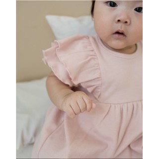 Cotton Cub Ruffle Dress Bloomer Set Set Gaun Bayi  dengan 