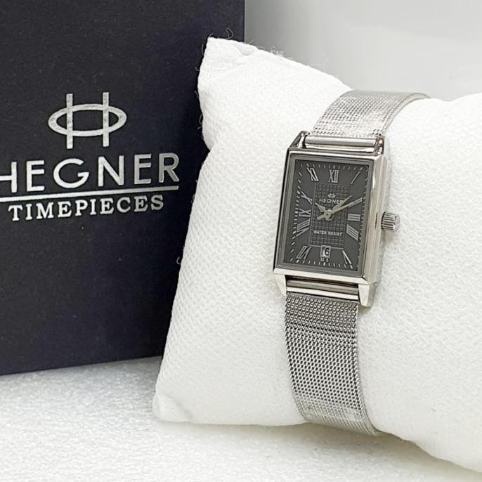 Jam Tangan wanita Hegner 402 Gold original free tas dan dompet