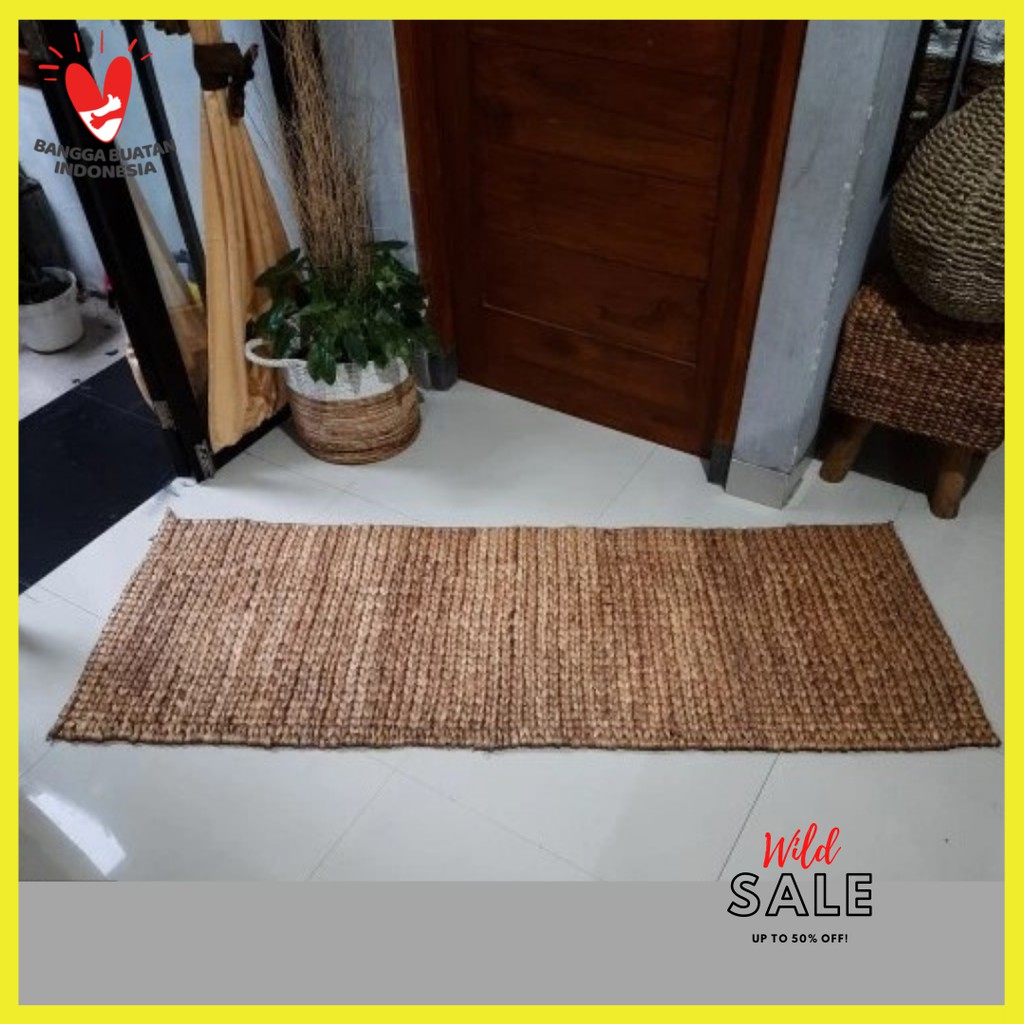 karpet anyaman enceng gondok / Floormats Persegi Panjang / Karpet Lantai / Rug Anyaman enceng gondok