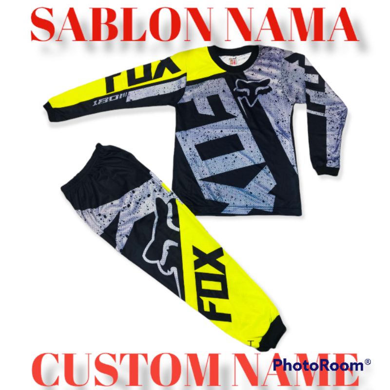 SETELAN MOTOR CROSS ANAK, JERSEY MOTOR BALAP, SETELAN BAJU ANAK MOTOR TRAIL