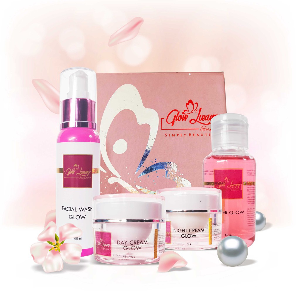 PAKET GLOW LUXURY SKINCARE BPOM FREE SERUM