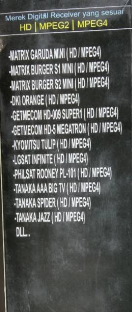 Remote digital receiver HD Mpeg2 Mpeg4